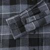 imageDubinik Flannel Shirt for Men 100 Cotton Mens Flannel Shirts Long Sleeve Plaid Soft Casual Button Down Shirt MenBlack Grey