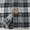 imageDubinik Flannel Shirt for Men 100 Cotton Mens Flannel Shirts Long Sleeve Plaid Soft Casual Button Down Shirt MenBlack White