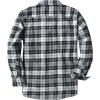 imageDubinik Flannel Shirt for Men 100 Cotton Mens Flannel Shirts Long Sleeve Plaid Soft Casual Button Down Shirt MenBlack White