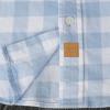 imageDubinik Flannel Shirt for Men 100 Cotton Mens Flannel Shirts Long Sleeve Plaid Soft Casual Button Down Shirt MenBlue White