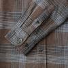 imageDubinik Flannel Shirt for Men 100 Cotton Mens Flannel Shirts Long Sleeve Plaid Soft Casual Button Down Shirt MenBrown Grey