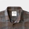 imageDubinik Flannel Shirt for Men 100 Cotton Mens Flannel Shirts Long Sleeve Plaid Soft Casual Button Down Shirt MenBrown Grey