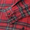 imageDubinik Flannel Shirt for Men 100 Cotton Mens Flannel Shirts Long Sleeve Plaid Soft Casual Button Down Shirt MenChristmas Red