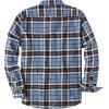 imageDubinik Flannel Shirt for Men 100 Cotton Mens Flannel Shirts Long Sleeve Plaid Soft Casual Button Down Shirt MenDusty Blue Black