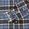 imageDubinik Flannel Shirt for Men 100 Cotton Mens Flannel Shirts Long Sleeve Plaid Soft Casual Button Down Shirt MenDusty Blue Black