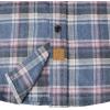 imageDubinik Flannel Shirt for Men 100 Cotton Mens Flannel Shirts Long Sleeve Plaid Soft Casual Button Down Shirt MenDusty Blue Red