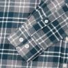 imageDubinik Flannel Shirt for Men 100 Cotton Mens Flannel Shirts Long Sleeve Plaid Soft Casual Button Down Shirt MenForest Green Grey