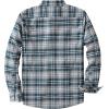 imageDubinik Flannel Shirt for Men 100 Cotton Mens Flannel Shirts Long Sleeve Plaid Soft Casual Button Down Shirt MenForest Green Grey