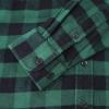 imageDubinik Flannel Shirt for Men 100 Cotton Mens Flannel Shirts Long Sleeve Plaid Soft Casual Button Down Shirt MenGreen Black