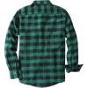 imageDubinik Flannel Shirt for Men 100 Cotton Mens Flannel Shirts Long Sleeve Plaid Soft Casual Button Down Shirt MenGreen Black