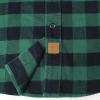 imageDubinik Flannel Shirt for Men 100 Cotton Mens Flannel Shirts Long Sleeve Plaid Soft Casual Button Down Shirt MenGreen Black