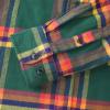 imageDubinik Flannel Shirt for Men 100 Cotton Mens Flannel Shirts Long Sleeve Plaid Soft Casual Button Down Shirt MenGreen Orange