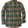 imageDubinik Flannel Shirt for Men 100 Cotton Mens Flannel Shirts Long Sleeve Plaid Soft Casual Button Down Shirt MenGreen Orange