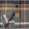 imageDubinik Flannel Shirt for Men 100 Cotton Mens Flannel Shirts Long Sleeve Plaid Soft Casual Button Down Shirt MenGrey Yellow