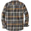 imageDubinik Flannel Shirt for Men 100 Cotton Mens Flannel Shirts Long Sleeve Plaid Soft Casual Button Down Shirt MenGrey Yellow