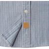 imageDubinik Flannel Shirt for Men 100 Cotton Mens Flannel Shirts Long Sleeve Plaid Soft Casual Button Down Shirt MenGrey and Blue
