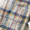 imageDubinik Flannel Shirt for Men 100 Cotton Mens Flannel Shirts Long Sleeve Plaid Soft Casual Button Down Shirt MenLight Khaki Navy