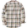 imageDubinik Flannel Shirt for Men 100 Cotton Mens Flannel Shirts Long Sleeve Plaid Soft Casual Button Down Shirt MenLight Khaki Navy