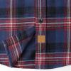 imageDubinik Flannel Shirt for Men 100 Cotton Mens Flannel Shirts Long Sleeve Plaid Soft Casual Button Down Shirt MenNavy Blue Red