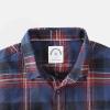 imageDubinik Flannel Shirt for Men 100 Cotton Mens Flannel Shirts Long Sleeve Plaid Soft Casual Button Down Shirt MenNavy Blue Red