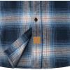 imageDubinik Flannel Shirt for Men 100 Cotton Mens Flannel Shirts Long Sleeve Plaid Soft Casual Button Down Shirt MenNavy Ombre
