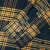 imageDubinik Flannel Shirt for Men 100 Cotton Mens Flannel Shirts Long Sleeve Plaid Soft Casual Button Down Shirt MenNavy Yellow