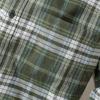 imageDubinik Flannel Shirt for Men 100 Cotton Mens Flannel Shirts Long Sleeve Plaid Soft Casual Button Down Shirt MenOlive Green White