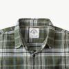 imageDubinik Flannel Shirt for Men 100 Cotton Mens Flannel Shirts Long Sleeve Plaid Soft Casual Button Down Shirt MenOlive Green White