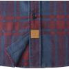 imageDubinik Flannel Shirt for Men 100 Cotton Mens Flannel Shirts Long Sleeve Plaid Soft Casual Button Down Shirt MenRed Navy