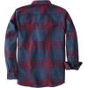 imageDubinik Flannel Shirt for Men 100 Cotton Mens Flannel Shirts Long Sleeve Plaid Soft Casual Button Down Shirt MenRed Navy