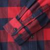imageDubinik Flannel Shirt for Men 100 Cotton Mens Flannel Shirts Long Sleeve Plaid Soft Casual Button Down Shirt MenRed Navy Buffalo