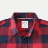 imageDubinik Flannel Shirt for Men 100 Cotton Mens Flannel Shirts Long Sleeve Plaid Soft Casual Button Down Shirt MenRed Navy Buffalo