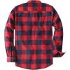 imageDubinik Flannel Shirt for Men 100 Cotton Mens Flannel Shirts Long Sleeve Plaid Soft Casual Button Down Shirt MenRed Navy Buffalo