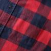 imageDubinik Flannel Shirt for Men 100 Cotton Mens Flannel Shirts Long Sleeve Plaid Soft Casual Button Down Shirt MenRed Navy Buffalo