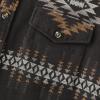 imageDubinik Mens Flannel Shirt Long Sleeve Button Down Plaid All Cotton Soft Brushed Flannel Shirt for Men Utility Casual ShirtAztec Brown