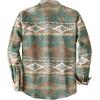 imageDubinik Mens Flannel Shirt Long Sleeve Button Down Plaid All Cotton Soft Brushed Flannel Shirt for Men Utility Casual ShirtAztec Orange Green