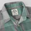 imageDubinikMens Flannel Shirts Long Sleeve Flannel Shirt for Men Warm Casual Soft Cotton Button Down Plaid Mens Flannel ShirtSage Green and Gray