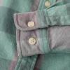 imageDubinikMens Flannel Shirts Long Sleeve Flannel Shirt for Men Warm Casual Soft Cotton Button Down Plaid Mens Flannel ShirtSage Green and Gray