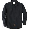 imageDubinik Chambray Shirt Men Long Sleeve Cotton Work Shirts with 2 Pockets Casual Button DownBlack