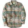 imageDubinik Mens Flannel Shirt Long Sleeve Button Down Plaid All Cotton Soft Brushed Flannel Shirt for Men Utility Casual ShirtAztec Orange Green