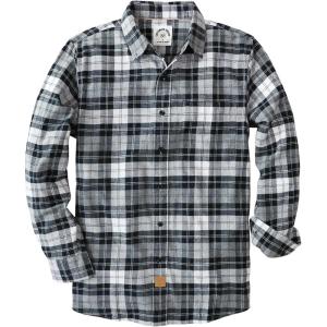 imageDubinik Flannel Shirt for Men 100 Cotton Mens Flannel Shirts Long Sleeve Plaid Soft Casual Button Down Shirt MenBlack White