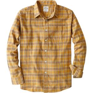 imageDubinik Flannel Shirt for Men 100 Cotton Mens Flannel Shirts Long Sleeve Plaid Soft Casual Button Down Shirt MenPlaid Mustard