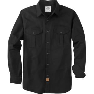 imageDubinik Mens Button Up Shirts Long Sleeve Casual Button Down Shirt Men Vintage Two Pocket Comfortable with StretchBlack 056