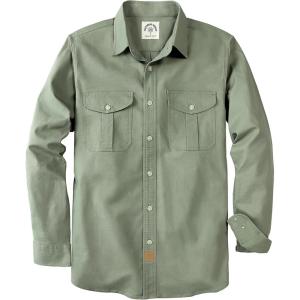 imageDubinik Mens Button Up Shirts Long Sleeve Casual Button Down Shirt Men Vintage Two Pocket Comfortable with StretchLight Green 056