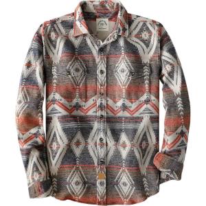 imageDubinik Mens Flannel Shirt Long Sleeve Button Down Plaid All Cotton Soft Brushed Flannel Shirt for Men Utility Casual ShirtAztec Blue White