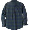 imageDubinik 13oz Ultra Heavyweight Flannel Shirt for Men Long Sleeve Mens Plaid Button Down Shirts Vintage 100 CottonBlueLight Green