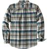 imageDubinik 13oz Ultra Heavyweight Flannel Shirt for Men Long Sleeve Mens Plaid Button Down Shirts Vintage 100 CottonBlueWhite