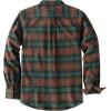 imageDubinik 13oz Ultra Heavyweight Flannel Shirt for Men Long Sleeve Mens Plaid Button Down Shirts Vintage 100 CottonBrownDark Green