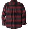 imageDubinik 13oz Ultra Heavyweight Flannel Shirt for Men Long Sleeve Mens Plaid Button Down Shirts Vintage 100 CottonBurgundy Black