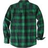 imageDubinik 13oz Ultra Heavyweight Flannel Shirt for Men Long Sleeve Mens Plaid Button Down Shirts Vintage 100 CottonDark Green